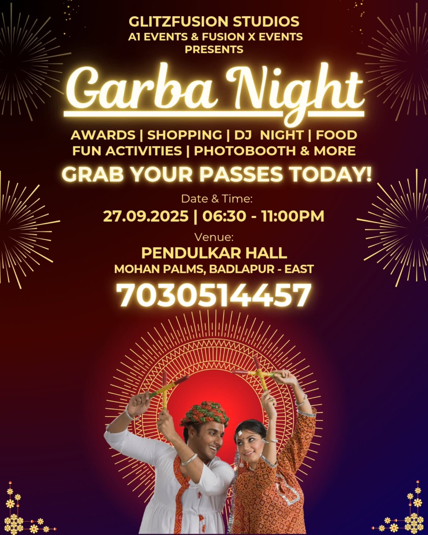 Garba Night 2025 – GlitzFusion Studios x Fusion X Events